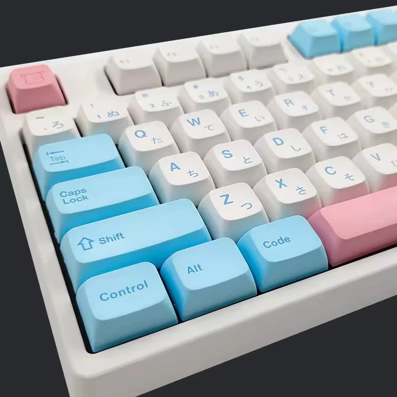 Bluejw XDA Salmon Keycaps - 141 Dye Sub PBT Keycaps Set for Gaming Mechanical Keyboards - Image 4
